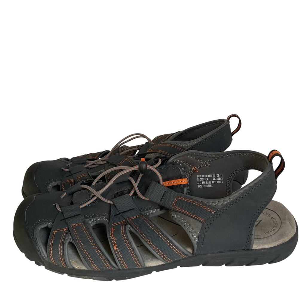 Alpine Design Boulder II Men’s Outdoor Hiking Sandals Size 11 Gray Orange